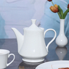 Bule branco de porcelana fornecedor de restaurante de Omã 