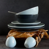 Conjunto de tigelas e pratos de porcelana irregular para mesa coreana de casa e restaurantes
