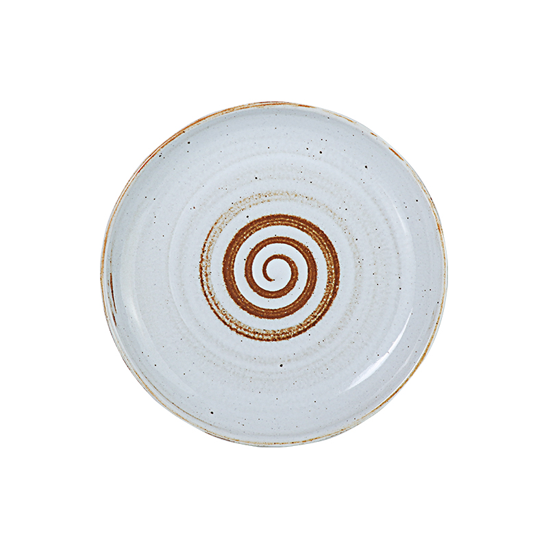 Prato de comida de porcelana com suporte