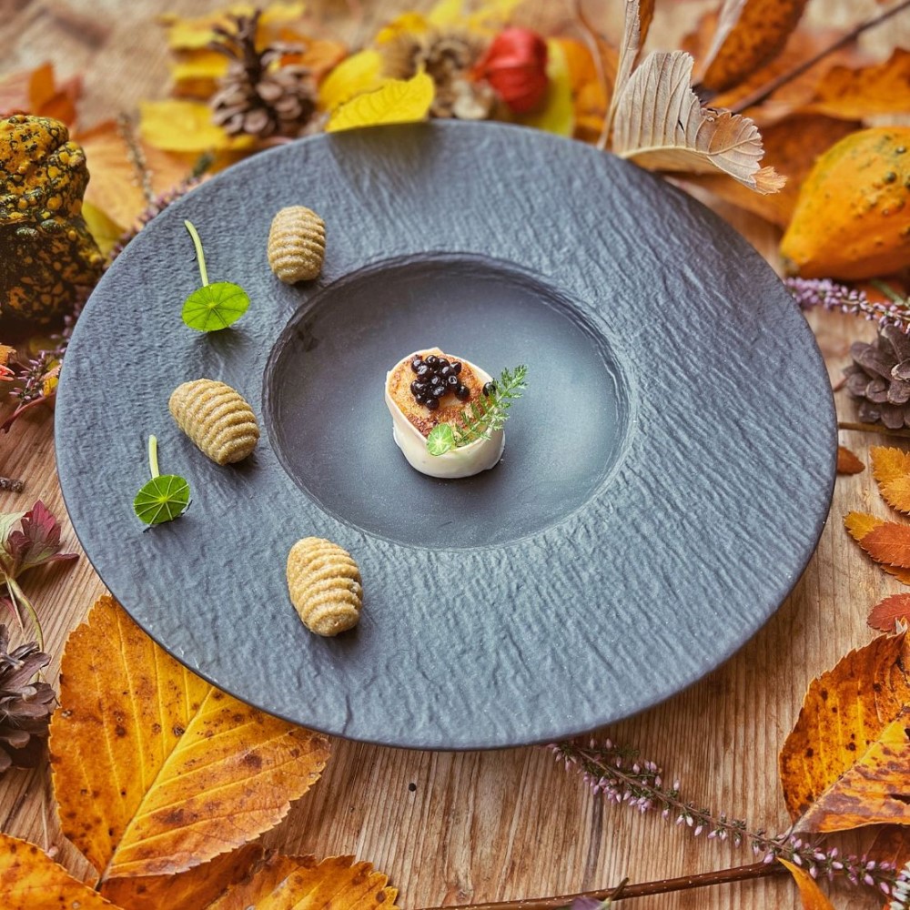 Prato de sopa em grés para restaurante Stars Hotel Michelin