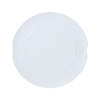 Pratos redondos de cerâmica branca, prato de jantar de porcelana para banquete, carregador redondo, pratos de jantar para restaurante