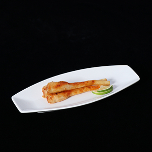 Prato Longo Branco Prato de Sushi Prato Retangular Longo