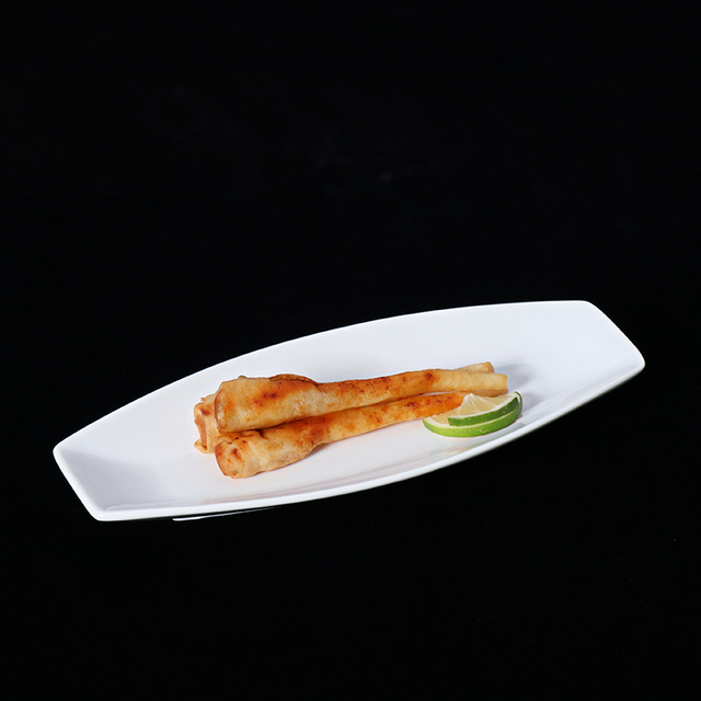 Prato Longo Branco Prato de Sushi Prato Retangular Longo