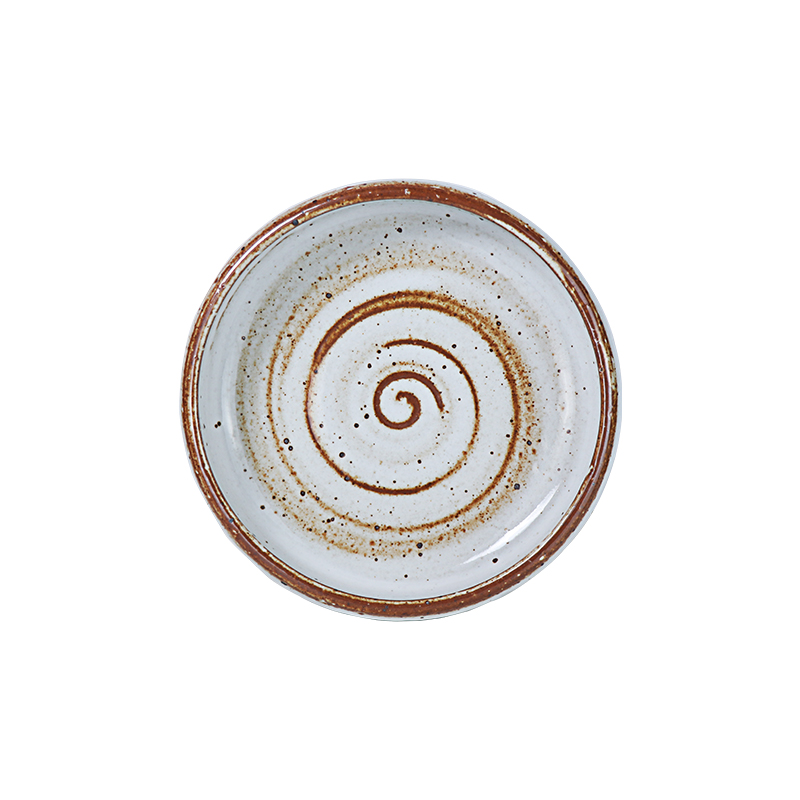 Tigela de sopa personalizada coreana, tigela de arroz de porcelana, pires de cerâmica - estilo rústico
