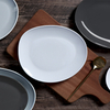  Conjunto de grés de alta qualidade, coreano, japonês, criativo, prato irregular, servindo, preto, cinza escuro, decoração de porcelana, pratos de cerâmica