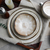 Conjunto de pratos e tigelas de restaurante, porcelana, conjunto de louças, cores bege personalizadas