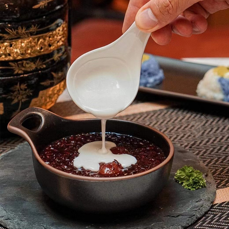 Pratos pequenos de creme Pires de cerâmica Tigela RROLLIN PORCELANA Louça