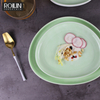 Conjunto de jantar de porcelana verde Yollow Médio Oriente
