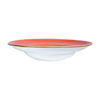 Tigela oval de porcelana vermelha tamanho 9/10 polegadas