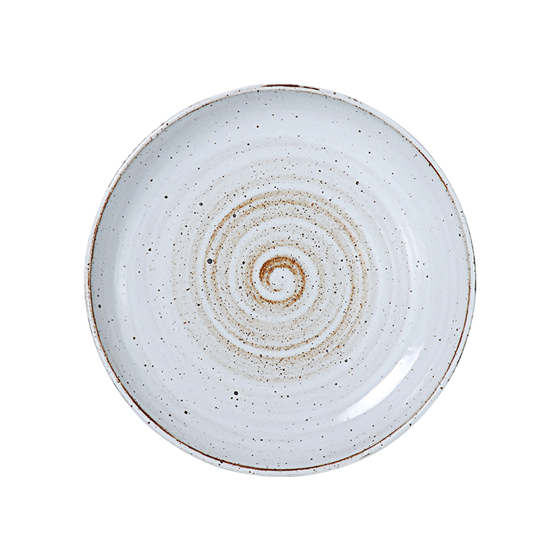 Conjunto de jantar de festa de restaurante especial conjunto de jantar de porcelana manchada branca vintage