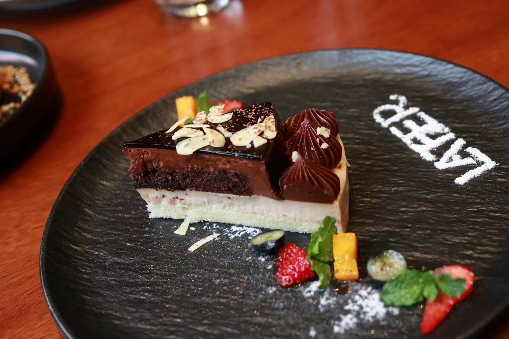 Placa de cerâmica de receita de restaurante de 10 polegadas para chef