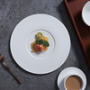 Pratos de cerâmica para restaurante, atacado, pratos de jantar para restaurante, conjunto de utensílios brancos da China