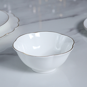 Tigela de porcelana óssea 