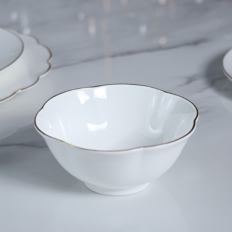 Tigela de porcelana óssea 