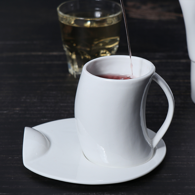 Conjunto de presente do dia das mulheres personalizado confiante senhora design cerâmica bule xícaras de café conjunto porcelana 