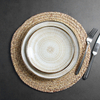 Conjunto de louça de porcelana bege Conjunto de jantar de cerâmica Chaozhou