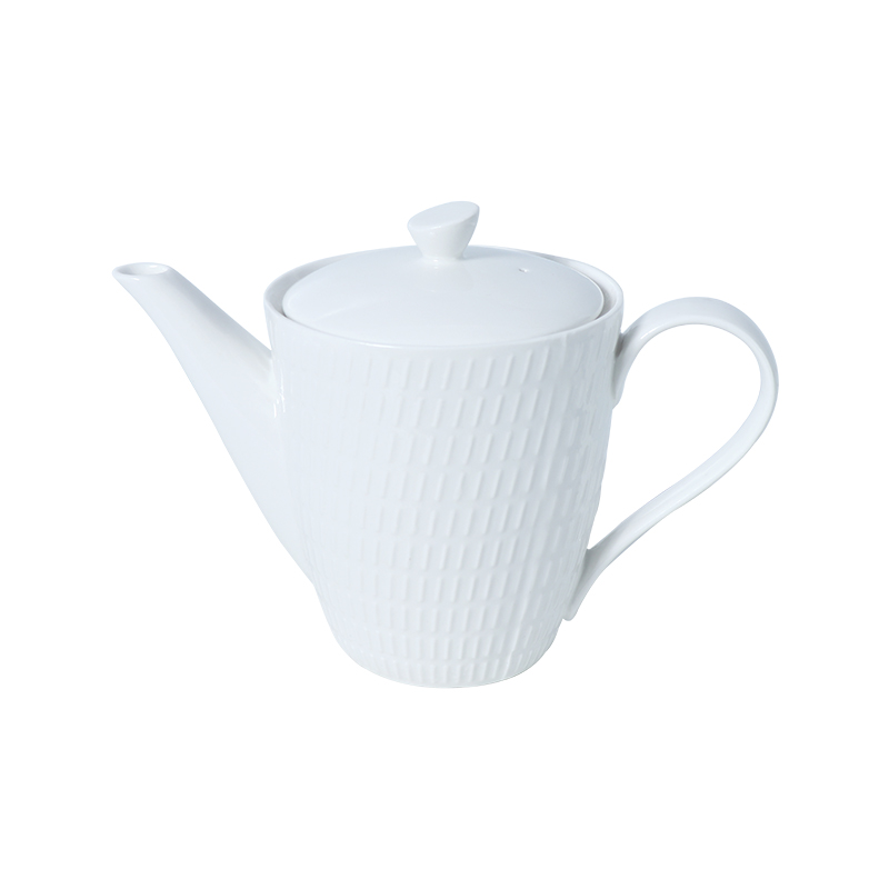 Bule de café de porcelana branca