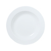 Prato de sopa para fornecedor de hotel Chaozhou Placas de cerâmica branca de fábrica de cerâmica Prato de sopa redondo de porcelana branca para restaurante
