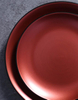 Prato de jantar de porcelana com brilho de cobre para restaurantes