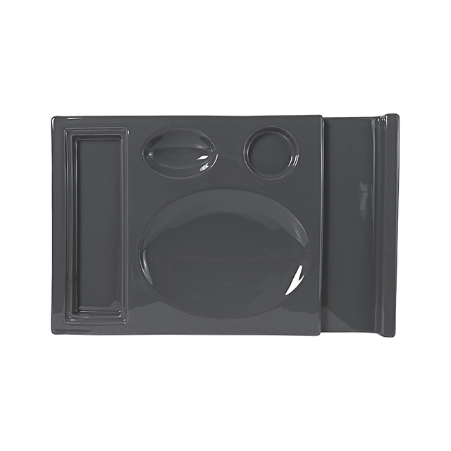 Placas de compartimento personalizadas Suporte para prato de caranguejo Preço de fábrica OEM/ODM Chaozhou Fabricante de cerâmica