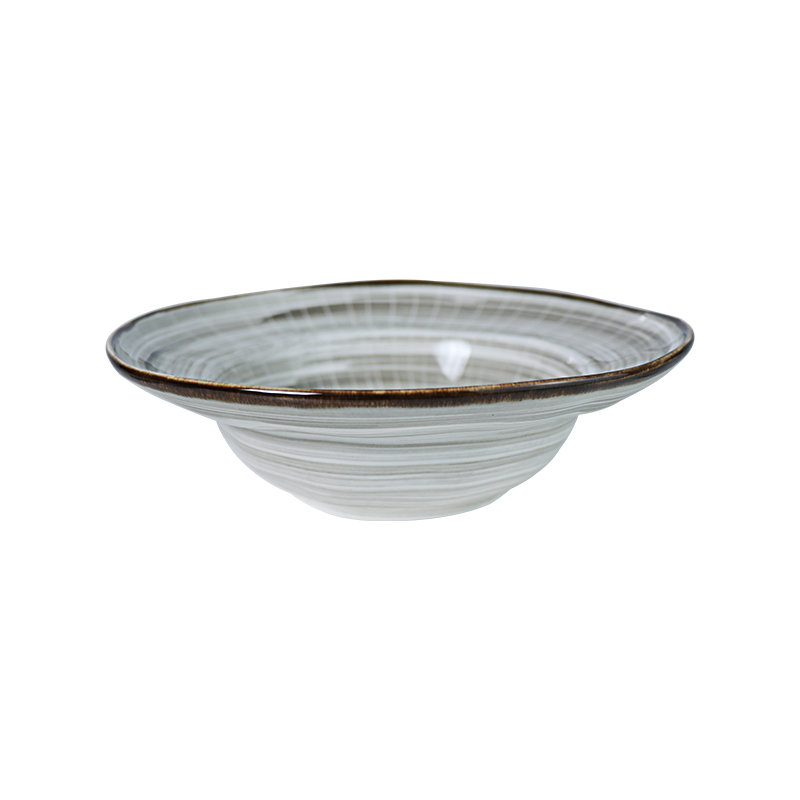 Dubai restaurante louça caixa platos comida ocidental pratos de porcelana conjunto plana artesanal mancha cinza placa cerâmica