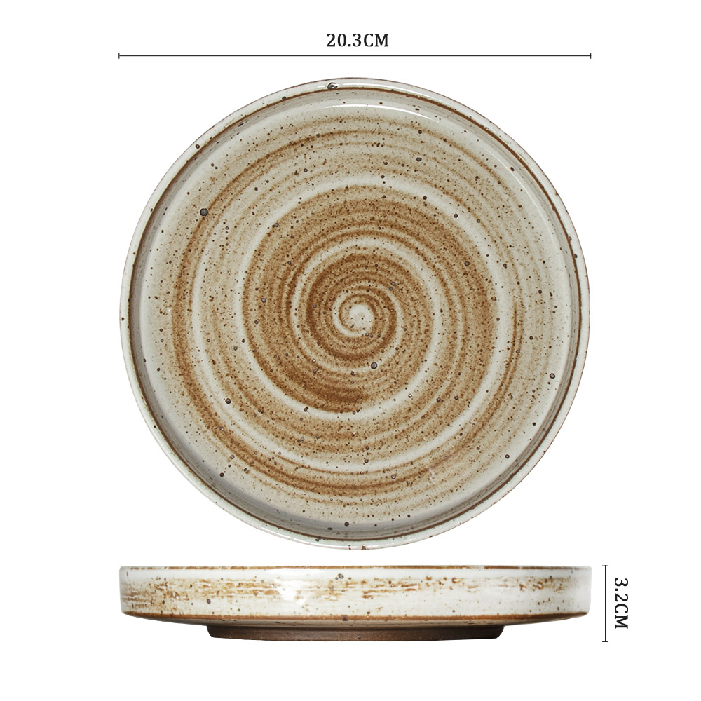 Prato personalizado de porcelana para restaurantes