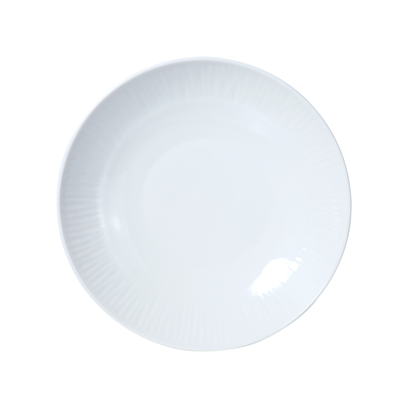 Tigela de macarrão para salada de 35 onças, tigelas de grés branco, 1L, louça de porcelana, pratos ecológicos para comida, restaurante