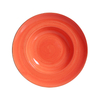 Tigela oval de porcelana vermelha tamanho 9/10 polegadas