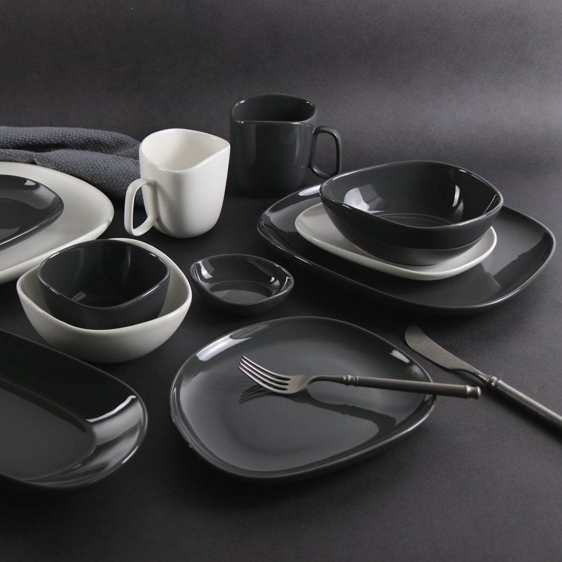 Tigela profunda de porcelana por atacado de utensílios domésticos para sopa