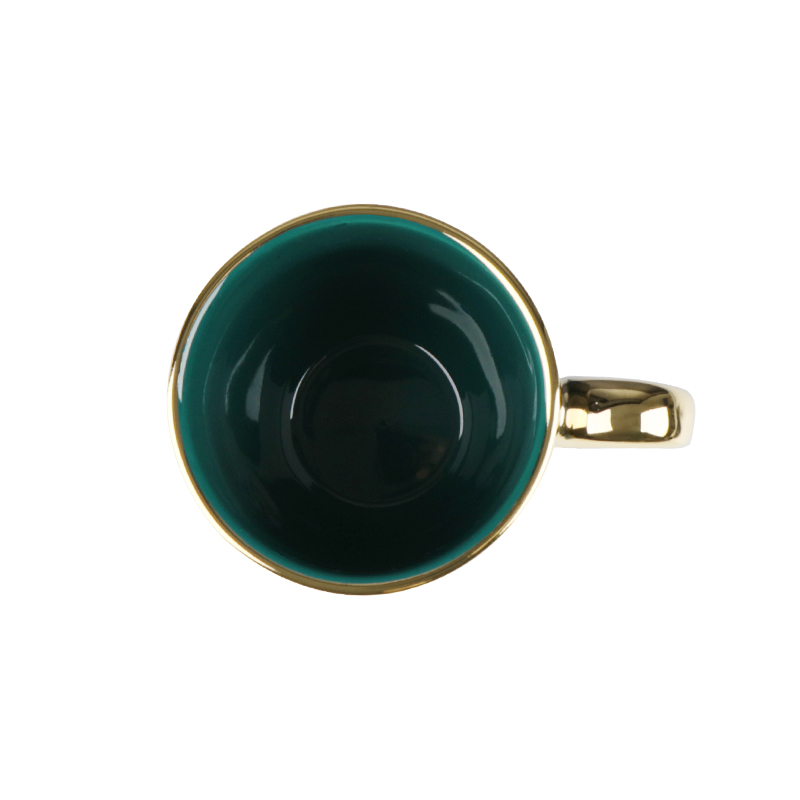 Conjunto de louça de porcelana de fábrica de Guangzhou com borda dourada