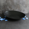 Pratos de Porcelana Preto Fosco Formato Oval - 950ml