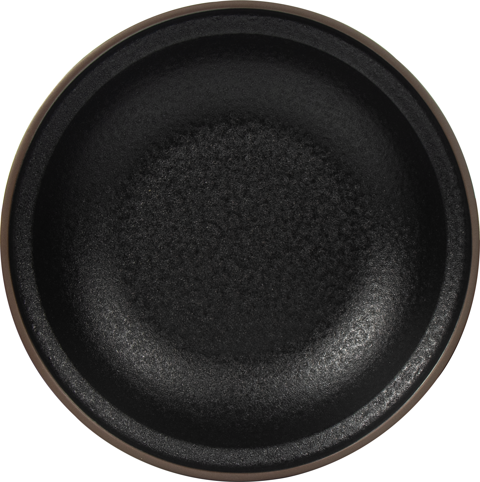 Prato fundo de porcelana com tampa GET TORTILLERO com TAPA 19,7 CM preto 