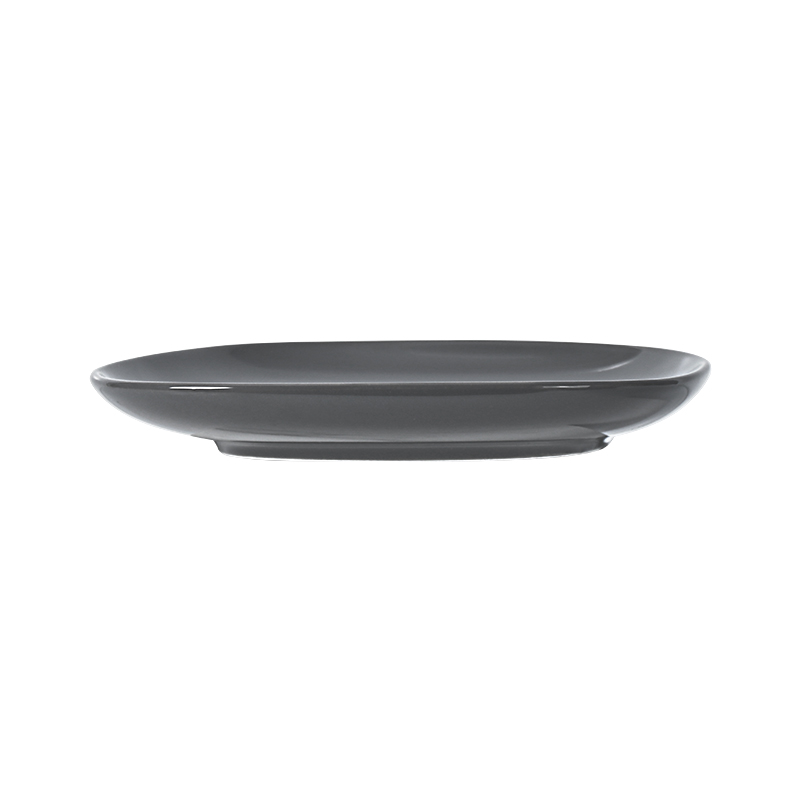  Conjunto de grés de alta qualidade, coreano, japonês, criativo, prato irregular, servindo, preto, cinza escuro, decoração de porcelana, pratos de cerâmica