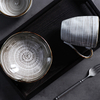 Dubai restaurante louça caixa platos comida ocidental pratos de porcelana conjunto plana artesanal mancha cinza placa cerâmica