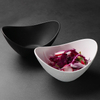 Tigelas de cerâmica branca fosca, restaurantes, saladeiras, porcelana