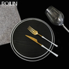 Talheres para restaurantes | Talheres para Chefs | Prato De Jantar Preto E Branco