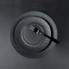 Louça de porcelana novo design Matt Frosting Black Restaurant Plate