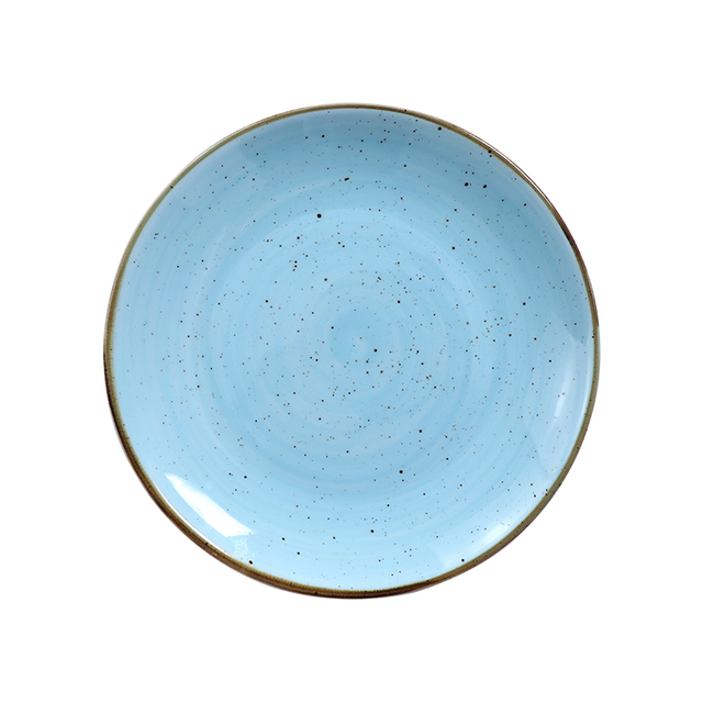 Placa cupê de porcelana azul de 6/7/8/9/10/11/12 polegadas