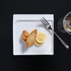 Conjunto de jantar buffet de ar porcelana branca luz pratos finos conjunto de jantar de catering de voo