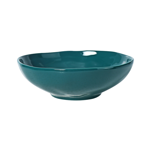 Tigela de sopa cermaic verde de 23 onças, tigela de salada pode personalizar Package-4pcs em um conjunto