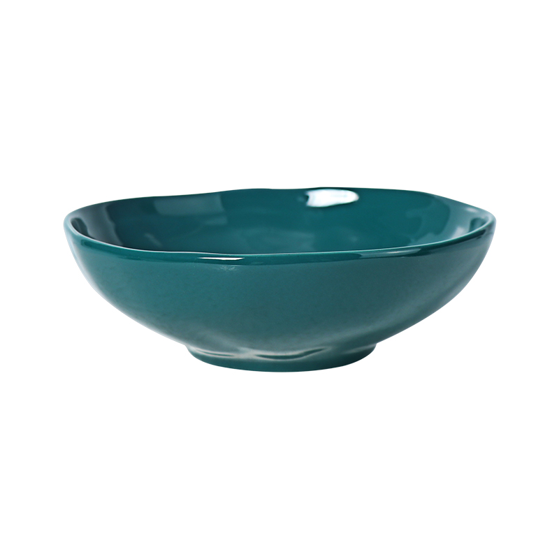 Tigela de sopa cermaic verde de 23 onças, tigela de salada pode personalizar Package-4pcs em um conjunto