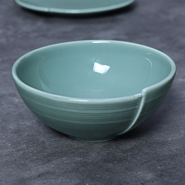 Talheres de porcelana chinesa 5 'tigelas de cerâmica design irregular louças sobremesa tigelas servindo pratos para restaurante