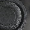 Louça de porcelana novo design Matt Frosting Black Restaurant Plate