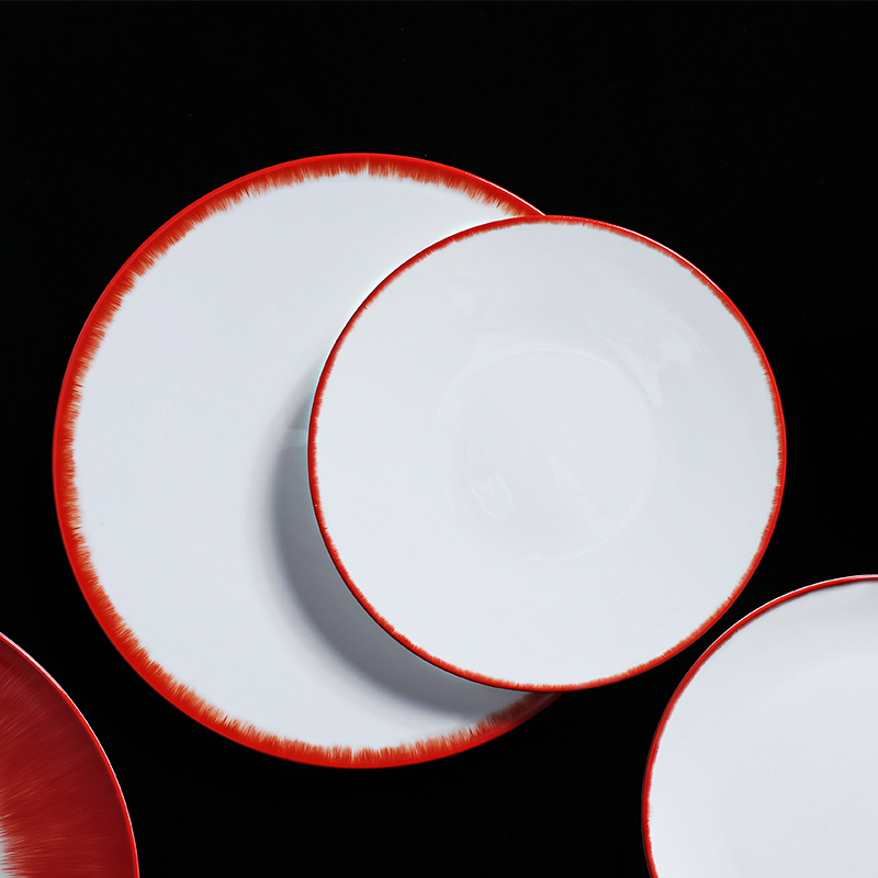 Conjunto de jantar completo chinês BILY Conjunto de louça de porcelana óssea para restaurante de hotel 