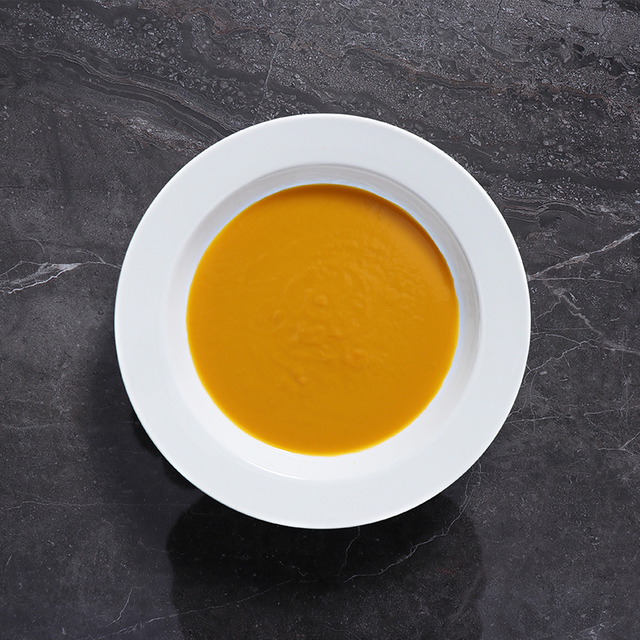 Prato de sopa para fornecedor de hotel Chaozhou Placas de cerâmica branca de fábrica de cerâmica Prato de sopa redondo de porcelana branca para restaurante