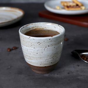 Xícaras de chá cerâmica rústica chinesa xícara de porcelana caneca reta