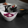 Tigelas de cerâmica branca fosca, restaurantes, saladeiras, porcelana