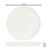 Material da porcelana da placa do restaurante de 10 polegadas, cofre seguro da máquina de lavar louça da micro onda