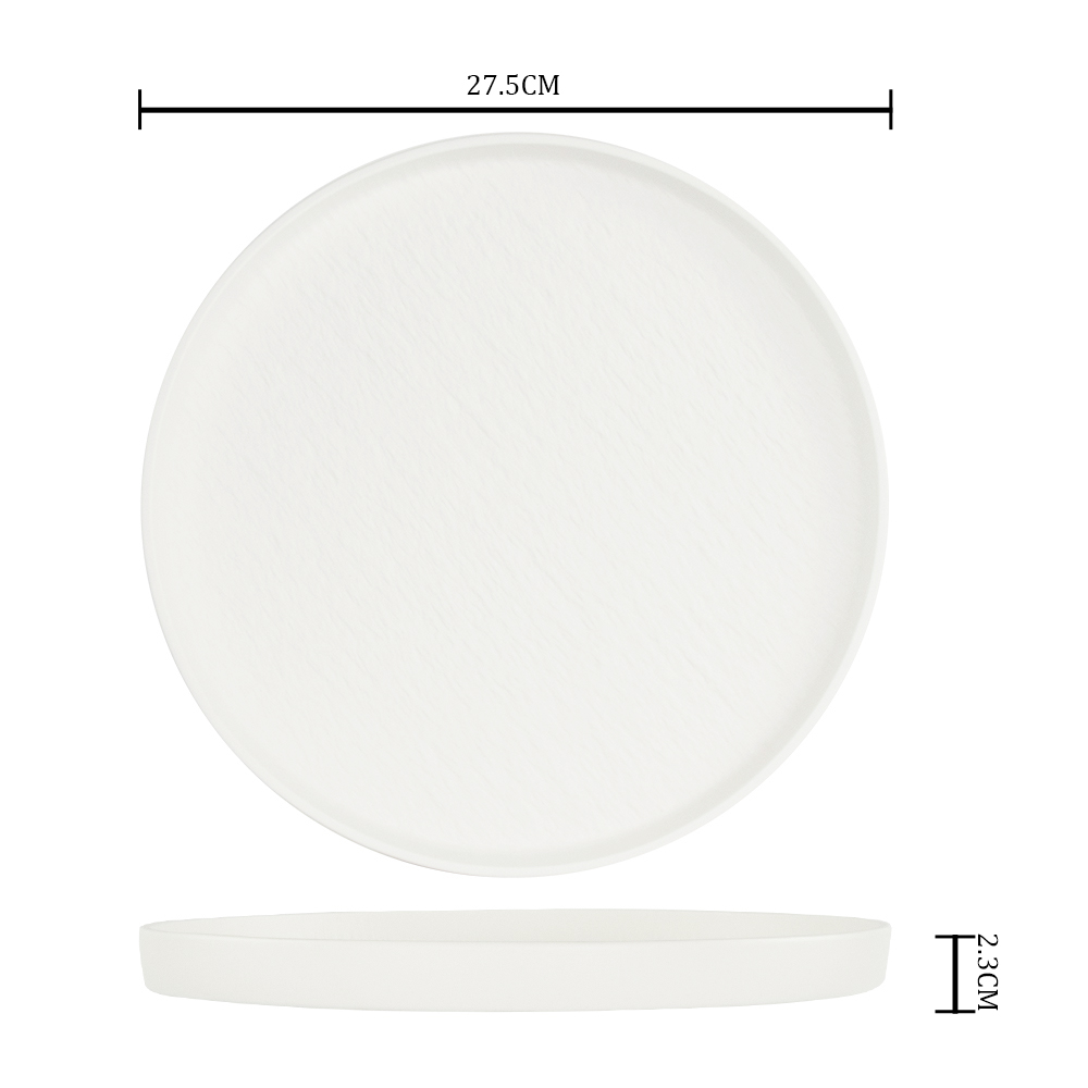 Material da porcelana da placa do restaurante de 10 polegadas, cofre seguro da máquina de lavar louça da micro onda