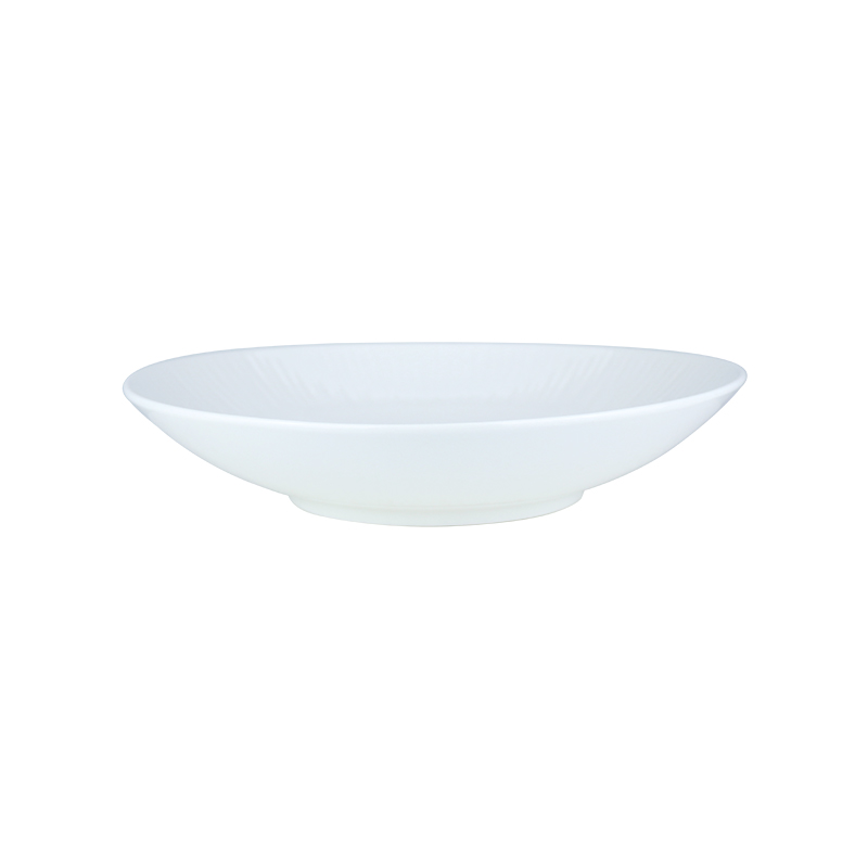 Tigela de macarrão para salada de 35 onças, tigelas de grés branco, 1L, louça de porcelana, pratos ecológicos para comida, restaurante